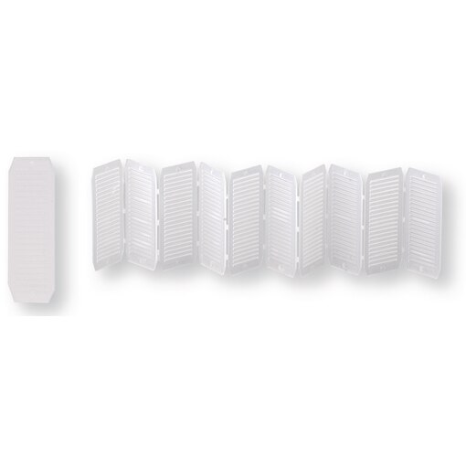 10 cales universelles 20x50x1,3 blanc